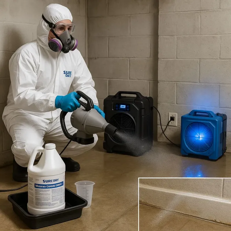 Sanitization and Odor Removal process in McQueeney, TX